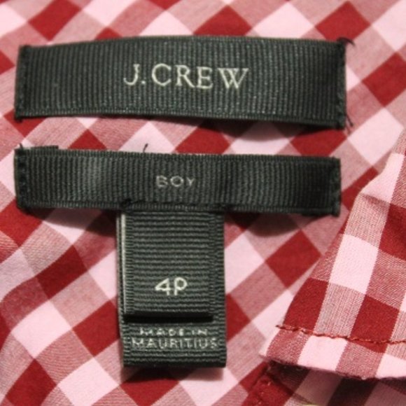 J. Crew Club-collar boy shirt in gingham (958)🦄 - Picture 9 of 12